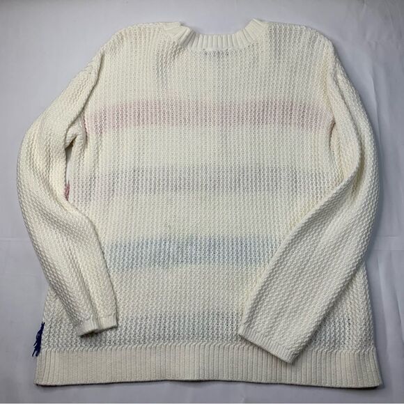1.State Women's Loop Stitch Multi Color Stripe Sweater - Picture 4 of 8